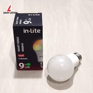 9 WATT RGB INLITE BLUETOOTH INSMO44 LED BULB 9 WATT INLINTE RGB LED LIGHT/