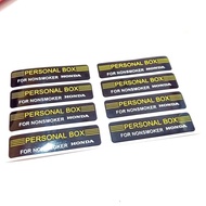 stiker personal box untuk mobil honda civic wonder atau grand civic