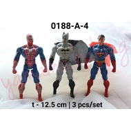 0188-A-4 Topper Figurine cake decoration superman batman spiderman