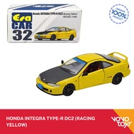HONDA ERA Car Diecast 32 Integra Type-R DC2HONDA (Racing Yellow)