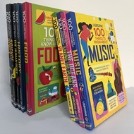 10 Books/Set Usborne 100 Things to Know About Science Space History Food Numbers Kids Early Education Picture Book