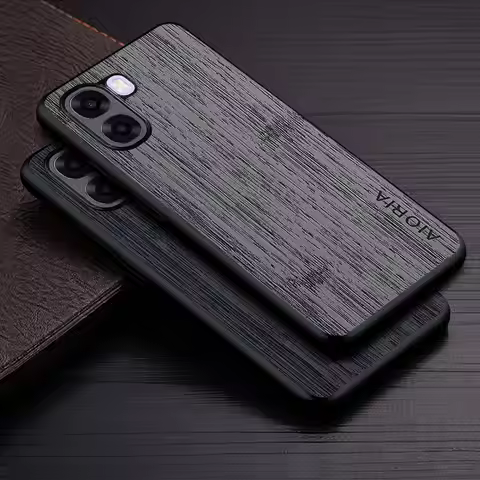 Case for Oppo A6X A6T A6K 4G 5G OPPO F11 Pro Funda Bamboo Wood Pattern Leather Phone Cover Luxury Co
