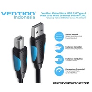 Vention USB 2.0 Printer Cable with 2*Ferrite Core 3 M Meter / 5 M Meter / 10 M Meter Black VAS-A16- 