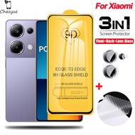 9D Full Cover Tempered Glass For Xiaomi POCO M6 Plus M5 M5s M4 M3 X6 Neo X5 X4 X3 NFC C61 C65 C55 C4