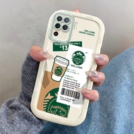Case For OPPO A94 Reno 5F Reno5 F 5 Lite F19 Pro Phone Coffee Flower Shockproof Anti-Fall