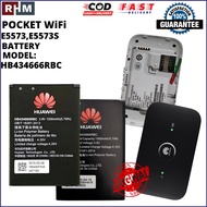 แบตเตอรี่ แท้ ORIGINAL Battery for Pocket WIFI E5573 E5573S-852/853/856 Model: HB434666RBC รับประกัน