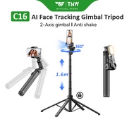 TNW C16 AI Face Tracking Gimbal Tripod Multifunctional Ai Follow-Up Selfie Stick Gimbal Stabilizer