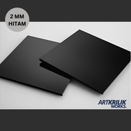 Akrilik Lembaran Hitam 2mm / Acrylic Sheet Black 2mm Custom Laser