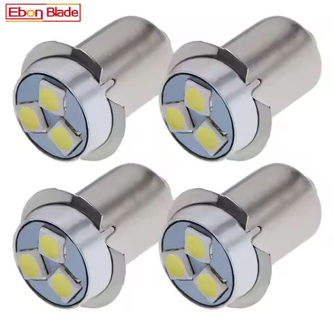 4Pcs P13.5S White 6000K LED Bulb 3V 4.5V 6V 12V 18V PR2 For Maglite Flashlight Replacement LampTorch