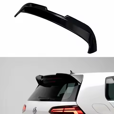 Gloss Black 2 Gen Oettinger Style Rear Roof Spoiler Wings For VW Golf 7 7.5 MK7 7.5 R GTI GTD R-LINE