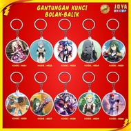 GANTUNGAN RE ZERO KEYCHAIN RE ZERO ACRYLIC KEYCHAIN RE ZERO ROUND KEYCHAIN XJ