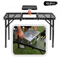 CLS Camping IGT Stove Outdoor High Low Net Table Camping Lightweight Waterproof Barbecue Table Self-