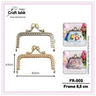 FR-002 | 8.5CM | Clasp Frame Bag | Bag Frame | Wallet Bracket | Bluebell Bluebell