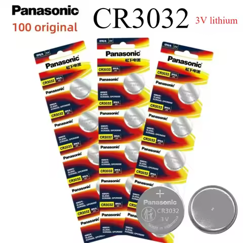 Panasonic 2-30PCS CR3032 Button Battery 3V Access Card Suitable for High-voltage Test Pen Touareg Ca