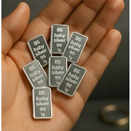 Silver Bar 1G(10MG),Pure silver purity 99.9%