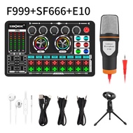 Siborie Soundcard F999 Audio USB External Sound Card mic Mixer Bluetooth phone PC