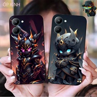 Oppo realme c33 glass phone case, cool vip case, powerful super robot