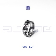 Racabel Astec Ring - Cincin Pria Wanita Titanium Elegan Anti Karat Asli Original