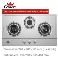 CROWN CR-3  Stainless Steel Built-in Gas Stove