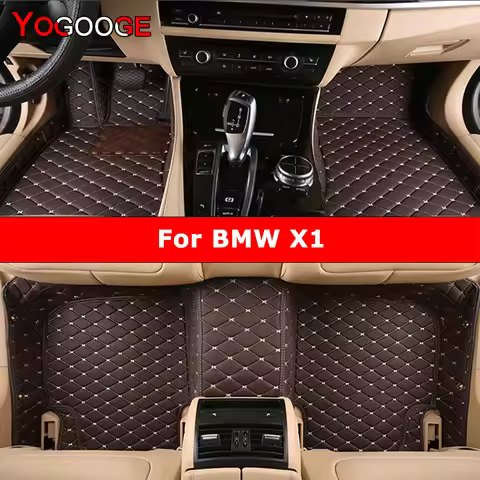 YOGOOGE Custom Car Floor Mats For BMW X1 E84 F48 Auto Carpets Foot Coche Accessorie