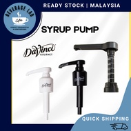 ORIGINAL Pump Head Davinci (5ml/10ml/25ml) - Syrup & Sauce Dispenser - Black/White Logo