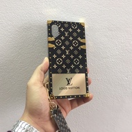 Lv mirror case for iPhone X, 7 plus, 11, 11, 12 pro max with free strap