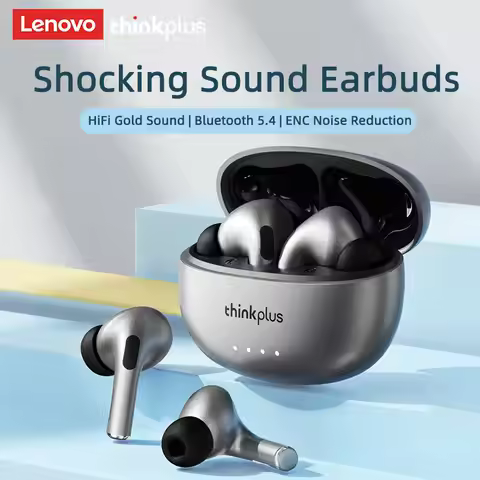 Lenovo LP5 PRO Wireless Bluetooth 5.4 Earphones TWS HiFi Sound Gaming Earbuds Sport Headset Long Sta
