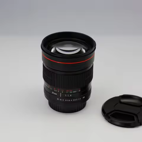 Kapkur Manual 85mm F/1.4 Portrait Lens For Canon 80D Camera