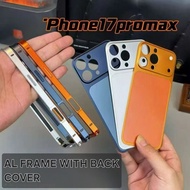 Aluminum frame plus back cover 13/14/15/16 pro max to 17 pro max