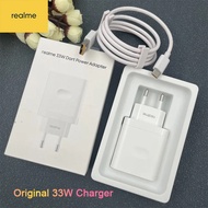Original 33W EU Plug Super Dart Fast Charger Adapter 1M 6.5A USB Type C Cable For Realme 7 8 11 12 G