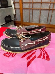 「 二手鞋 」 SEBAGO 男版皮革帆船鞋 US12（藍紅）96