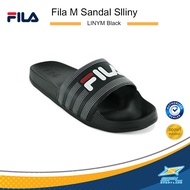 FILA รองเท้า รองเท้าแตะ รองเท้าแตะแบบสวม รองเท้าลำลอง ผู้ชาย Men Sandal Slliny LINYM สี Black / Brown / Navy (690)