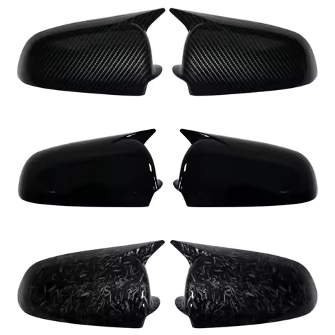 2Pcs Mirror Tools Case Glossy Black For Audi A3 S3 8P 05-08 A4 S4 B6 B7 8E 8H A6 S6 C6 4F Side Car R