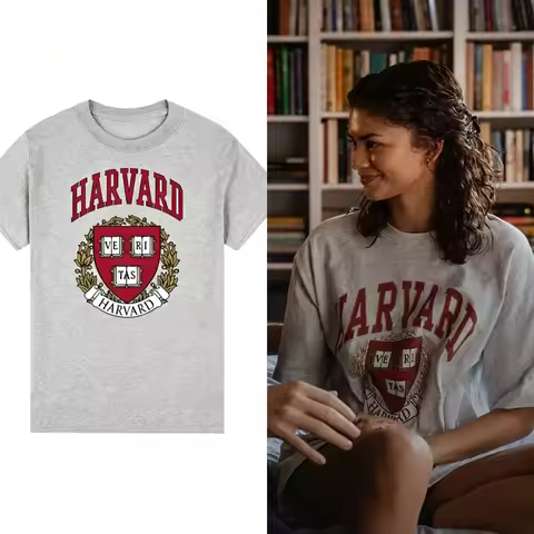 Harvard University - The Drama - Zendaya same style of Men's T-Shirt Unisex O-Neck Cotton Short Slee
