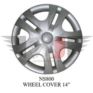 NS-800 14 Inch ABS Univeesal Luxurious Silver Wheel Cover Rim