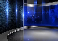 News Studio Backdrop 6x4ft for Podcast Live Broadcast Tv Show Background for Interviews, Weather For