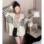 Women's Casual Fall/Spring Sweater - Knitted Stripe, Soft