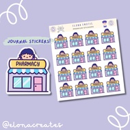Pharmacy Mood Activity Planner And Journal Sticker Sheet EC-1118