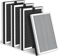 4 Pack JF260 Replacement Filter Compatible with JF260 Air Purifier, 3-in-1 Pre-Filter, H13 True HEPA