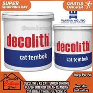 Decolith Cat Tembok 5 Kg interior PLAFON DINDING CATT CET PLAFON