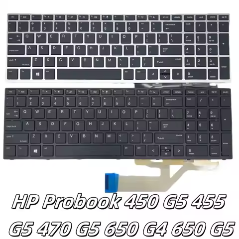 New US laptop Keyboard for HP Probook 450 G5 455 G5 470 G5 650 G4 650 G5 English