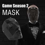 Squid Game 2 Black Mask Square Circle Triangle Kdrama Mask Role Play Face Cover Movie Theme Role Pla