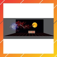 3d painting. stickers for aquariums, arowana fish tanks (back painting)