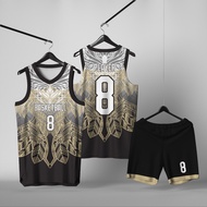 (1st anniversary) custom full printing basketball jersey, can request name and number design