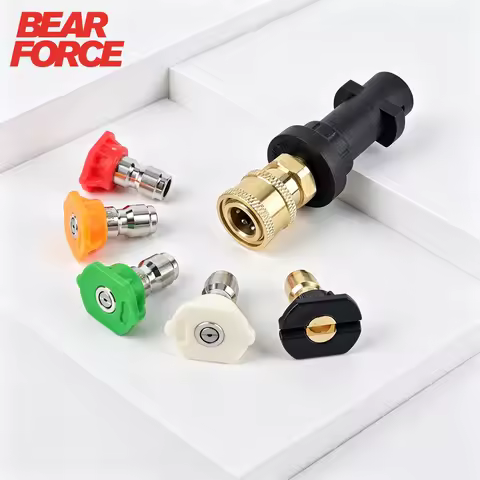 Pressure Washer Gun Adapter 1/4'' Quick Connect with Spray Nozzle Tips Sets for Karcher K2~K7 Pressu