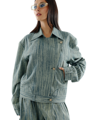 The SRT X16 (TJK290) Denim Oversized Jacket เสื้อแจ็กเก็ตโอเวอร์ไซส์ เดนิม