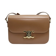 棕色 牛皮 Teen Triomphe 肩背包【CELINE 賽琳】 187363BF4