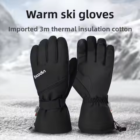 Adult Warm Winter Ski Gloves Waterproof 3M Thinsulate Snowboard Gloves Thermal Motorcycle Cycling Gl