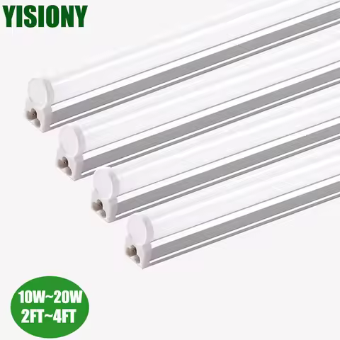 8PCS 4 PCS 120CM 60CM T5 20W 10W Aluminum LED Light Tube LED Lamp Tube 110V 220V For Desk Work Shop 