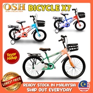 14/16/20inch Tayar Hidup BICYCLE X7 4Roda 2Seats Basikal Budak / Dewasa Basket Bakul Simpanan